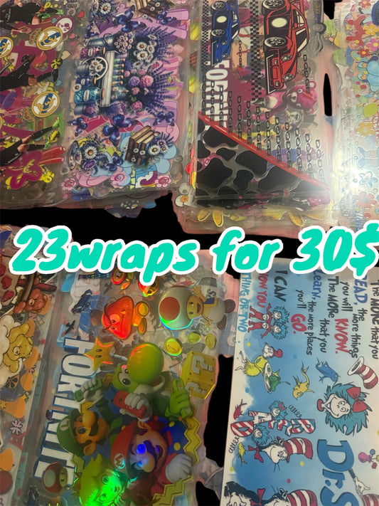 23 wraps for 30$ Random