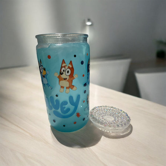 16Oz Pre-made Bluey Cup